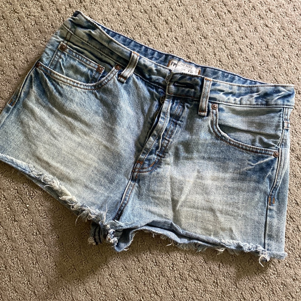 Free people Jean cutoff shorts